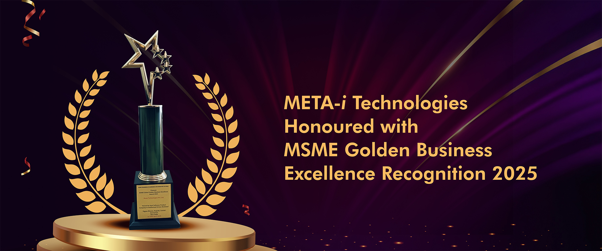 META-i Technologies Wins MSME Golden Business Excellence Recognition 2025